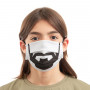 Hygienic Reusable Fabric Mask Beard Luanvi Size M Pack of 3 units