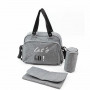 Diaper Changing Bag Baby on Board SIMPLY Lets'Go Grey