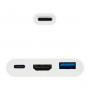Adaptateur USB C vers HDMI NANOCABLE 10.16.4302 Full HD (15 cm) Blanc