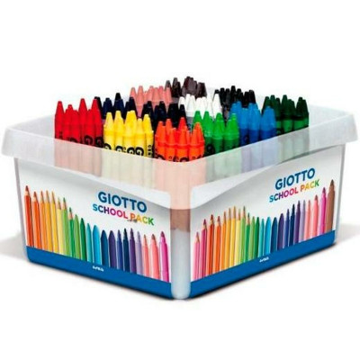 Coloured crayons Giotto Schoolpack Box 144 Units