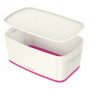 Storage Box Leitz MyBox WOW Small Fuchsia With lid White ABS (31,8 x 12,8 x 19,1 cm)