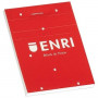 Bloc de Notes ENRI Rouge 80 Volets A6 (10 Unités)