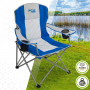 Foldable Camping Chair Aktive Grey Blue 57 x 97 x 60 cm (4 Units)