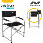 Foldable Camping Chair Aktive Black 51 x 81 x 45 cm (4 Units)