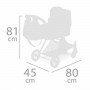 Doll Stroller Decuevas XL 3-in-1 45 x 80 x 81 cm