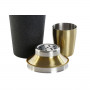 Shaker per cocktail DKD Home Decor Nero Acciaio inossidabile 9,5 x 9,5