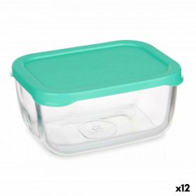 Porta pranzo SNOW BOX Verde Trasparente Vetro Polietilene 420 ml (12 U