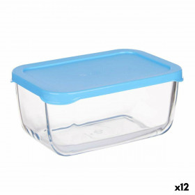 Porta pranzo SNOW BOX Azzurro Trasparente Vetro Polietilene 790 ml (12