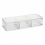 Organiser Transparent Plastic 20 x 3,5 x 7 cm (12 Units)