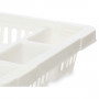 Abtropfsieb für die Spüle Weiß Kunststoff 42,5 x 7 x 29,5 cm (24 St