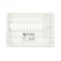 Scolapiatti da Lavandino Bianco Plastica 42,5 x 7 x 29,5 cm (24 Unità