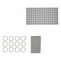 Set da Bagno Grigio PVC Polietilene EVA (12 Unità)
