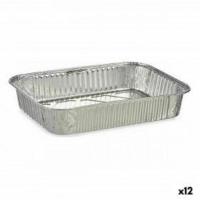 Set di Teglie da Cucina Monouso Alluminio 22 x 15,6 x 4,8 cm (12 Unit