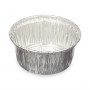 Set di Teglie da Cucina Monouso Rotondo Alluminio 8,5 x 8 x 8,5 cm (12