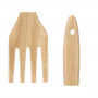 Paletta da Cucina Forchetta Legno 7 x 35 x 2 cm (12 Unità)