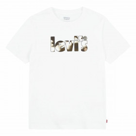 Maglia Levi's Camo Poster Logo Bright 60732 Bianco