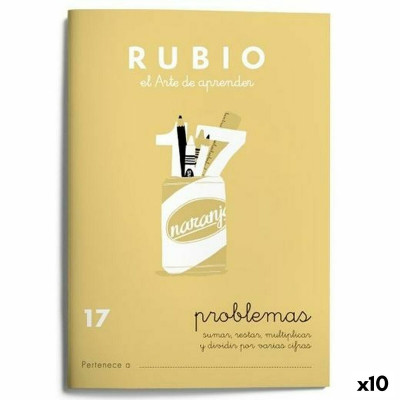 Cahier de maths Rubio Nº 17 A5 Espagnol 20 Volets (10 Unités) sur la
