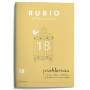 Mathematik-Heft Rubio Nº 18 A5 Spanisch 20 Bettlaken (10 Stück)
