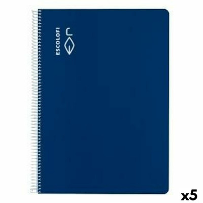 Quaderno ESCOLOFI Azzurro Din A4 40 fogli (5 Unità)