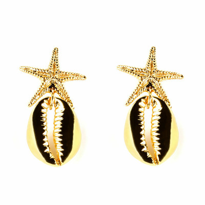 Boucles d´oreilles Femme Shabama Fornells Laiton En or 4 cm sur la ca