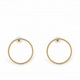 Orecchini Donna Shabama Suri Ottone bagnato in oro 4 cm