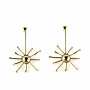 Orecchini Donna Shabama Sun Ottone bagnato in oro 7 cm