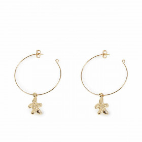 Orecchini Donna Shabama Blanca Ottone bagnato in oro 3,5 cm