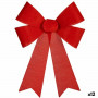 Schleife Weihnachtsschmuck Rot PVC 32 x 41 x 6 cm (12 Stück)