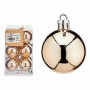Set di palline di Natale champagne PVC 8 x 12 x 8 cm (12 Unità)