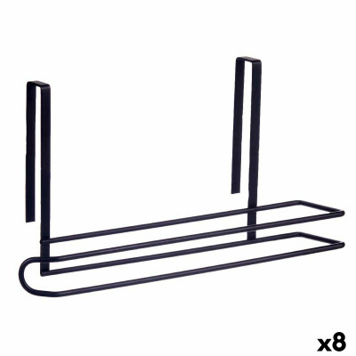 Portarotolo di Carta da Cucina Nero Ferro 34 x 17,3 x 10,5 cm (8 Unit