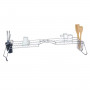 Draining Rack for Kitchen Sink Double Silver Metal 104 x 15,5 x 19 cm