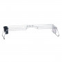 Draining Rack for Kitchen Sink Double Silver Metal 104 x 15,5 x 19 cm