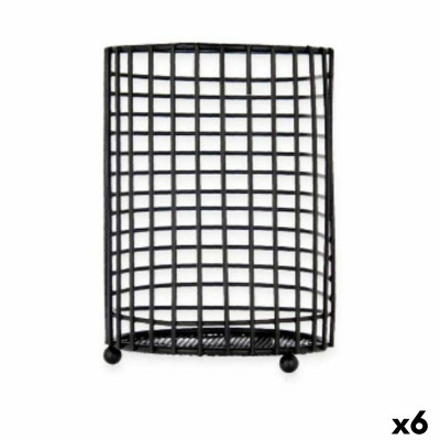 Contenitore per Utensili da Cucina Metallo 11,3 x 16 x 11,3 cm (6 Unit
