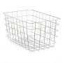 Multi-purpose basket Rectangular Silver Metal 38 x 21 x 26 cm (6 Units
