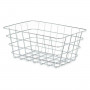 Multi-purpose basket Rectangular Silver Metal 31 x 14 x 21 cm (6 Units