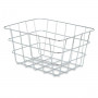 Multi-purpose basket Rectangular Silver Metal 24 x 12,5 x 18,5 cm (6 U