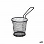 Panier de présentation apéritif Noir Métal 16 x 11,5 x 8 cm (12 Uni