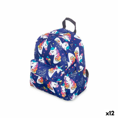 Cartable Licorne Multicouleur 28 x 12 x 22 cm (12 Unités) sur la cave
