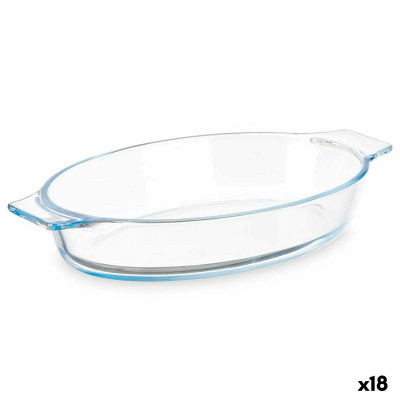 Teglia da Cucina Con manici Trasparente Vetro Borosilicato 800 ml 27 x