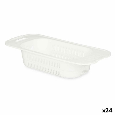 Scolapiatti Bianco Plastica 47 x 9,5 x 22 cm (24 Unità)