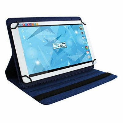 Universal Rotating Leather Tablet Case 3GO CSGT24 7" Blue Multicolour