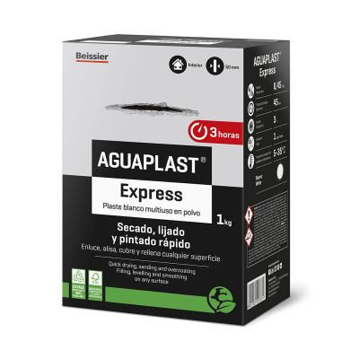 Plâtre en poudre Aguaplast Express Blanc 1 kg sur la caverne des prix