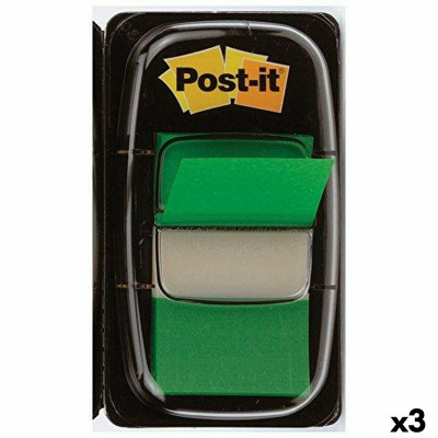 Notes Adhésives Post-it Index 25 x 43 mm Vert (3 Unités) sur la cave