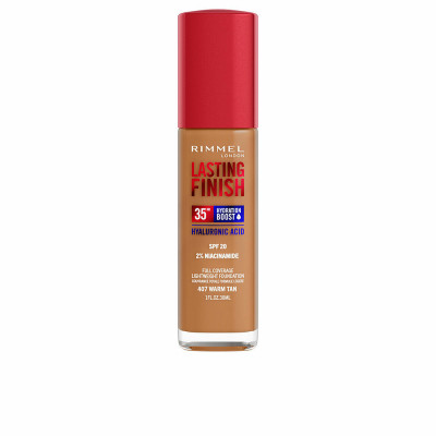 Cremige Make-up Grundierung Rimmel London Lasting Finish Nº 407 Warm