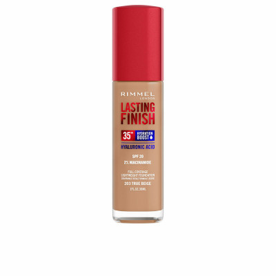 Cremige Make-up Grundierung Rimmel London Lasting Finish Nº 203 True