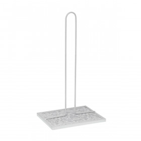 Portarotolo di Carta da Cucina Versa Damasco Metallo Acciaio Legno MDF