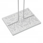 Portarrollo de Papel de Cocina Versa Damasco Metal Acero Madera MDF 16
