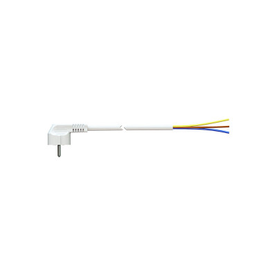 Power Cord Solera 7000/1,5 Schuko 4,8 mm 250 V 16 A White 3 x 1,5 mm 1