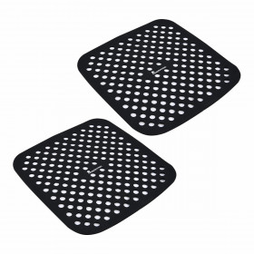Tappetino da forno Masterpro bgmp-7701 Nero Silicone 19 x 19 cm (2 Uni