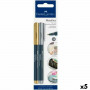 Set of Felt Tip Pens Faber-Castell Creative Studio Metallics Golden Me